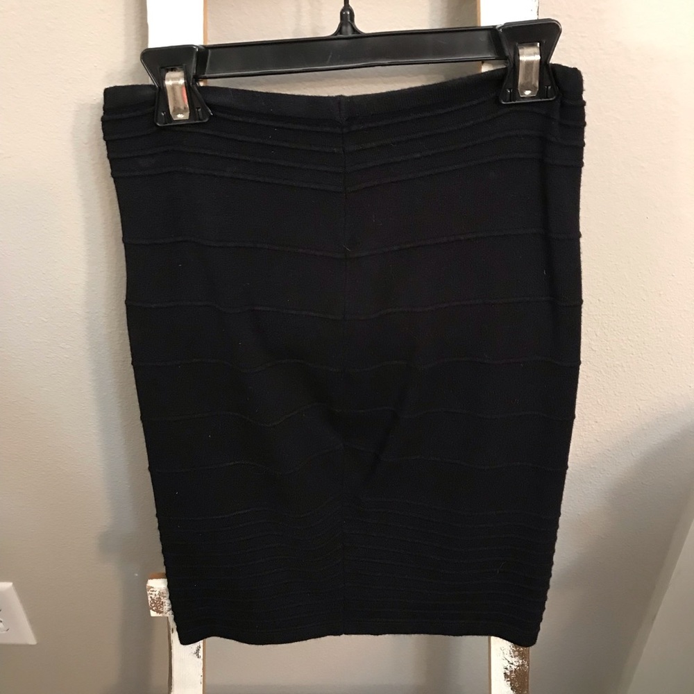 Black pencil skirt